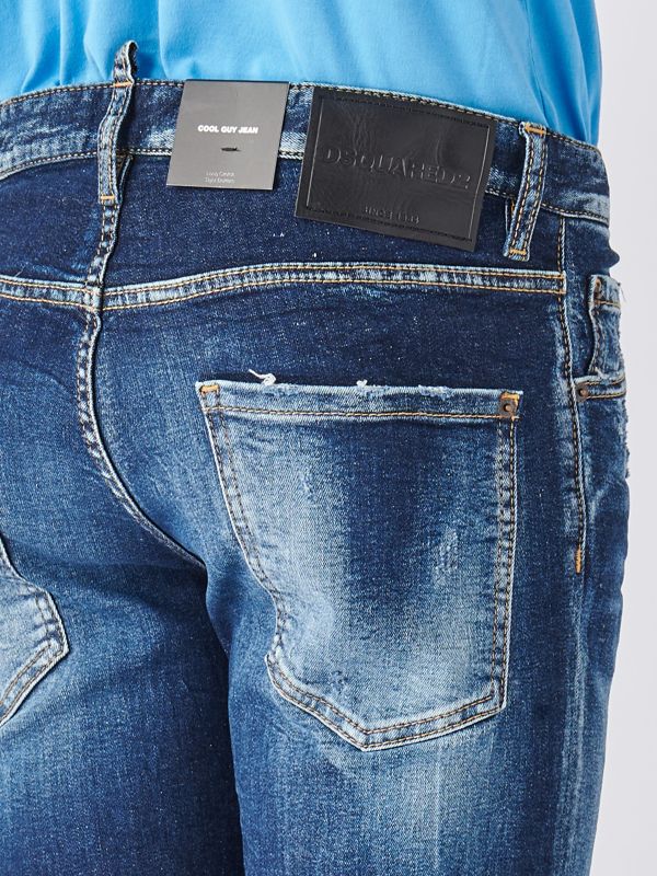 Jeans uomo Dsquared2 cool guy stretch Denim Scuro