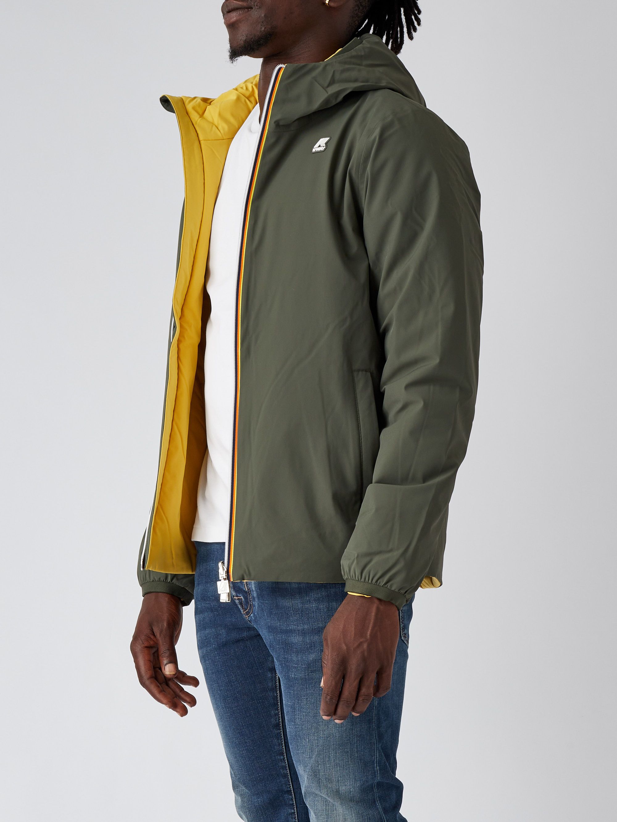 Veste r?�versible K-Way Jack pour homme. Vert | Caposerio.com