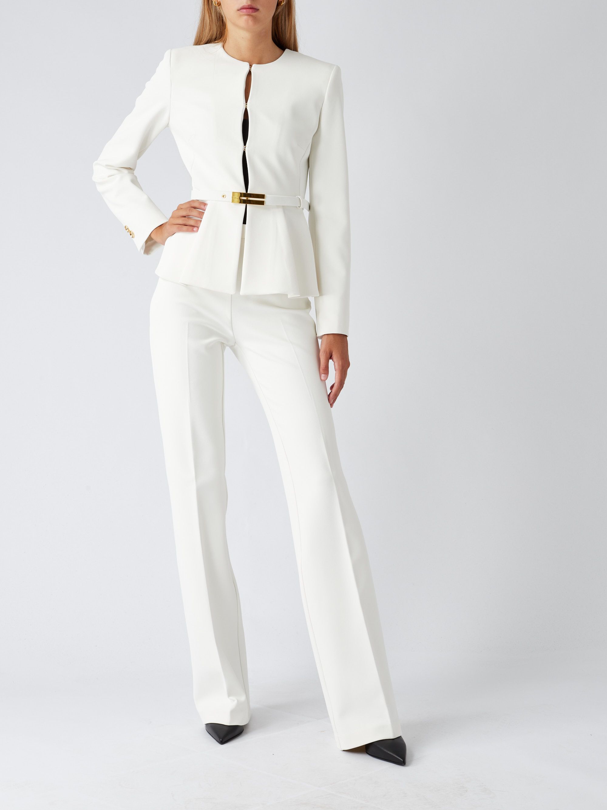 Abito Da Sera Pinko Capezzana - Crepe Tecnico Con Tulle E Strass, Vestito Elegante Donna - Foto 9