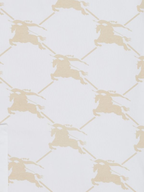 Burberry baby blanket with allover logo WhiteBeige