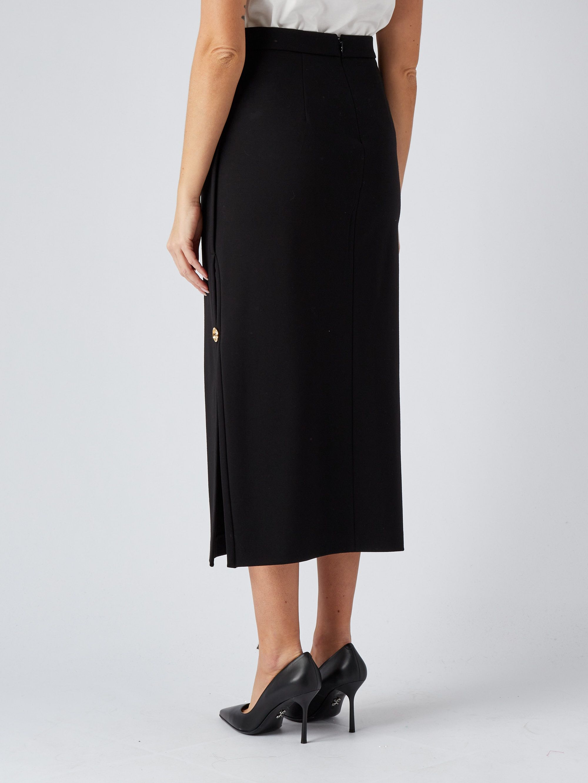 Jupe pour femme Pinko en viscose techniquement extensible Noir | Caposerio.com
