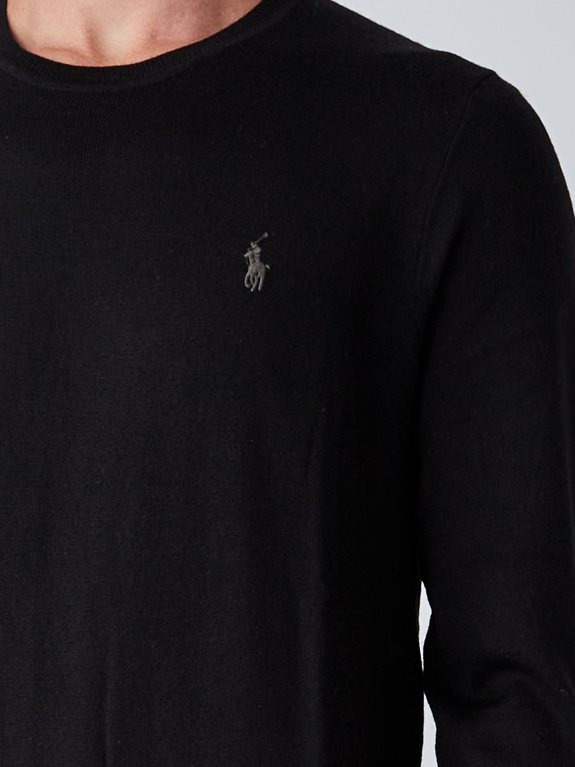 Polo Ralph Lauren men's slim fit wool sweater Black