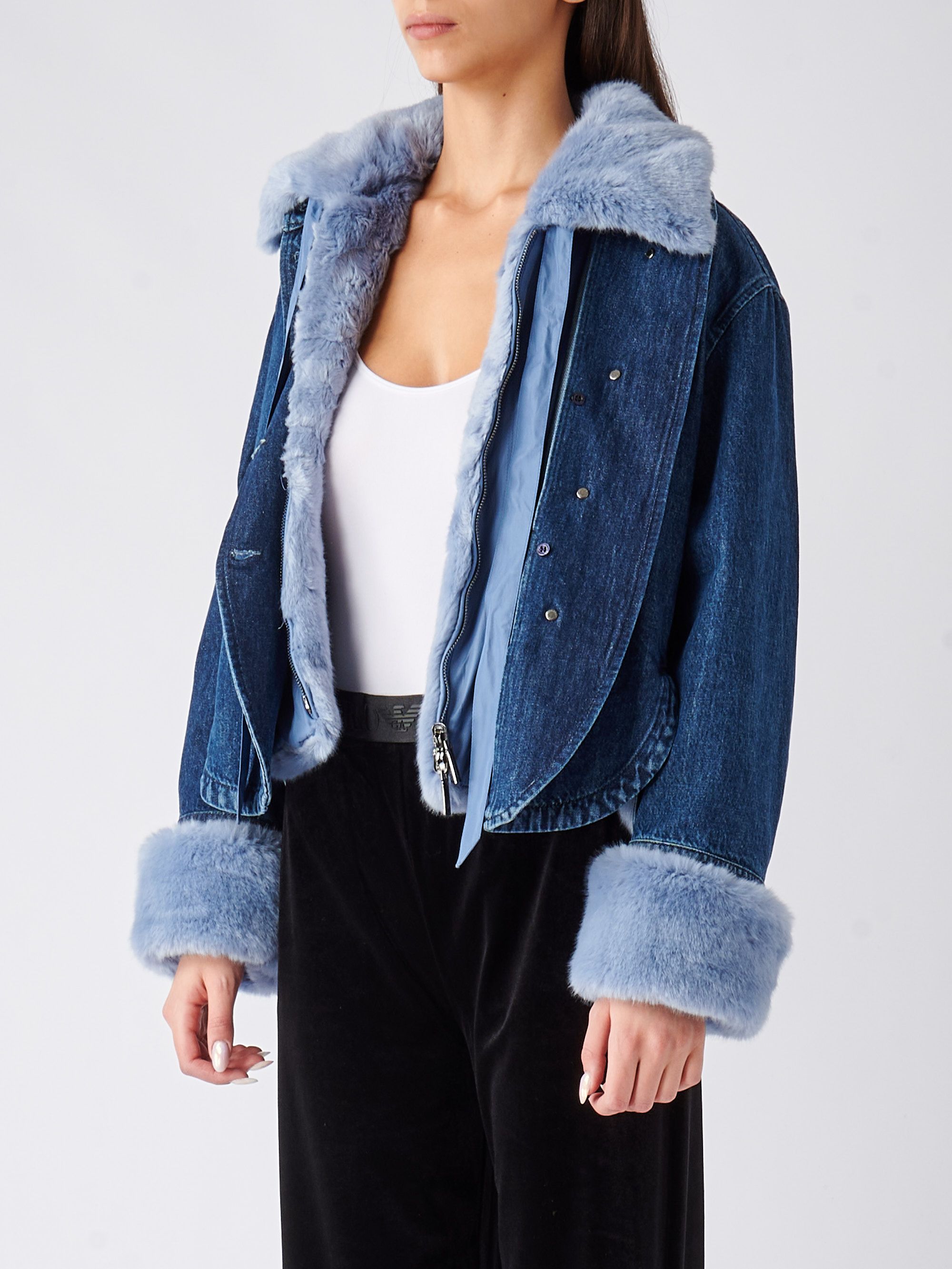 Giubbotto Di Jeans Donna Cappotti, Trench E Giacche Jeans Vintage