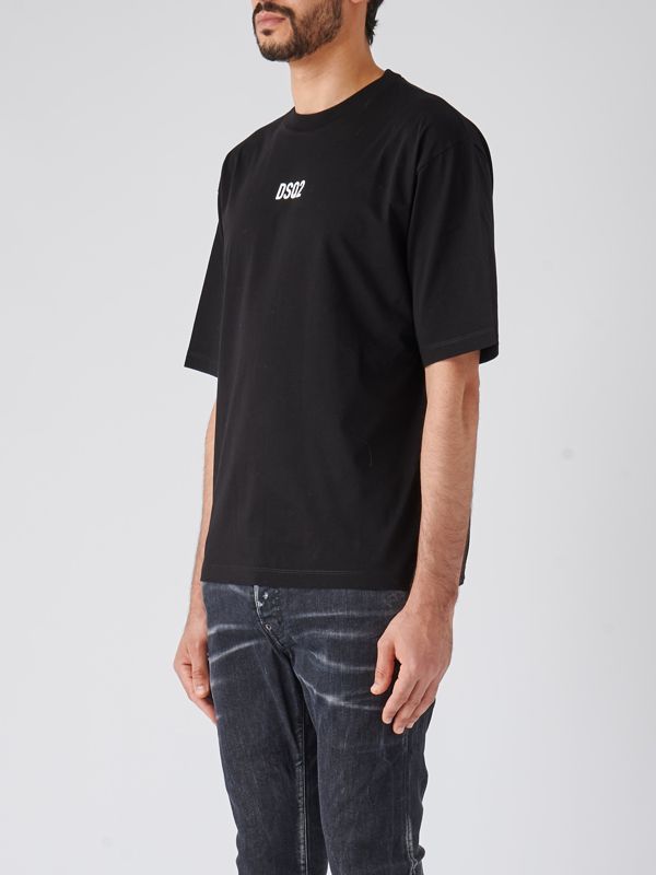Tシャツ・カットソー DSQUARED2 Men T-shirt Black S79GC0097D20033 900 Dsquared2 men's oversized cotton T-shirt with logo