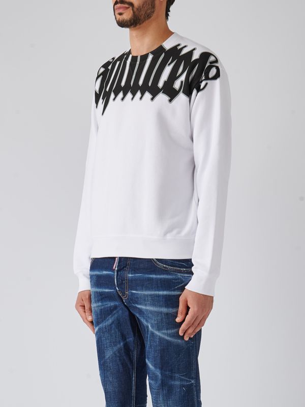 【送料&関税込】Dsquared2 Printed Cotton Sweatshirt uomo-abbigliamento-felpe-felpa