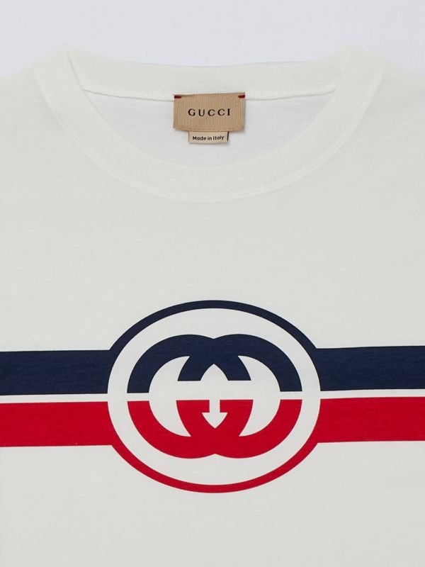 GUCCI BAND Tシャツ クリーム色 547865 XJ6J6 新品 GUCCI BAND Tシャツ クリーム色 547865 XJ6J6 新品