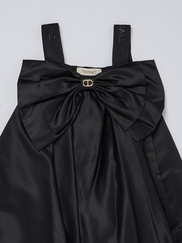 Balmain Cappotto nero doppiopetto da bambina BT2A40-E0126