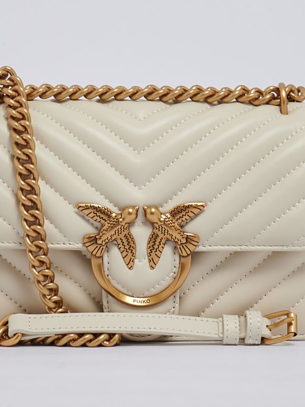 Borsa Donna PINKO Mini Love Cover H1C - Materiale Pregiato, Chiusura Cerniera E Bottone