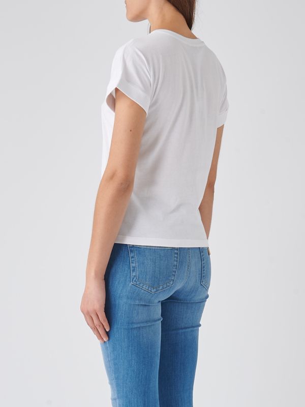 Twinset women's cotton T-shirt with embroidered logo