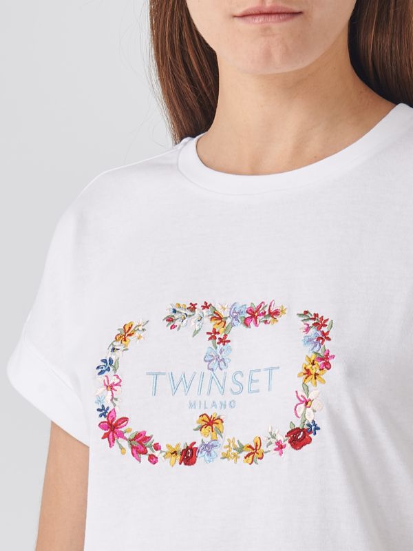 TWINSET 売れ筋商品|||ツインセット Tシャツ トップス レディース T-shirts Pink 241GJ2230_11317_02?quality=