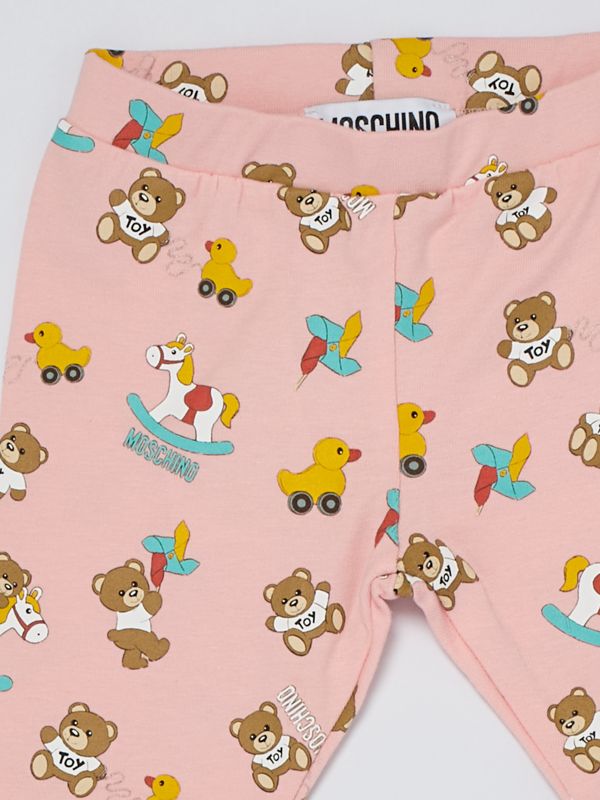 Man Moschino Bear Leggings Moschino Newborn Baby Outfit In Stretch