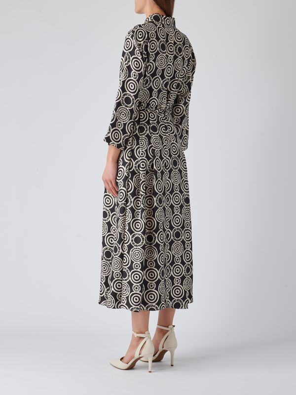 人気【MAXMARA】Abito in cotone e seta con coulisse Abito in cotone | Max Mara