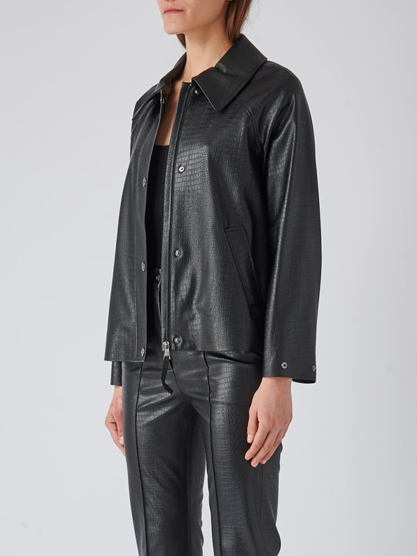 Max Mara Leisure Nepal women's leather-look jacket
