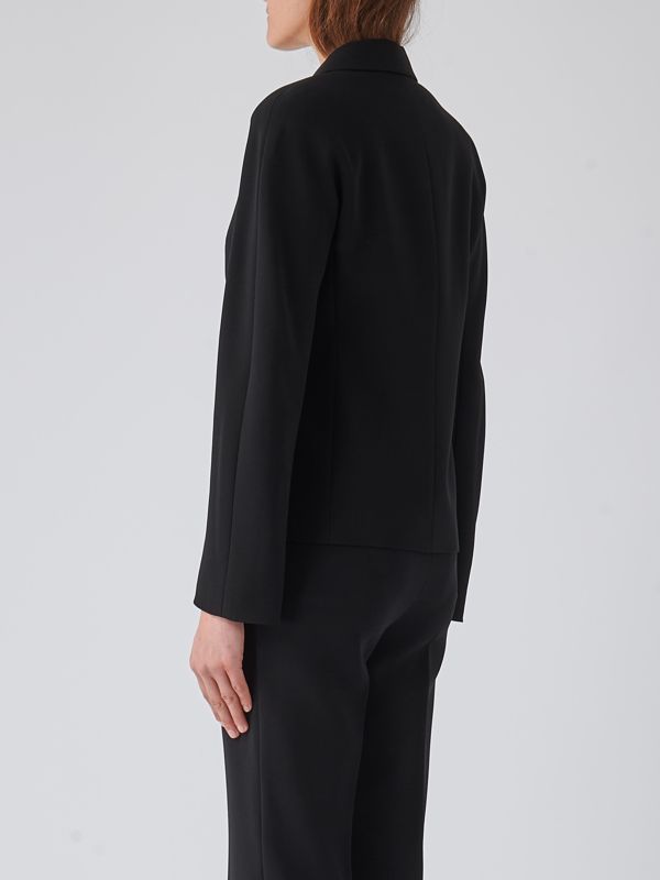 アウターその他 MAX MARA STUDIO Woman Blazer Black 2416041051600 001 Max Mara Studio Ginseng women's jacket in technical fabric