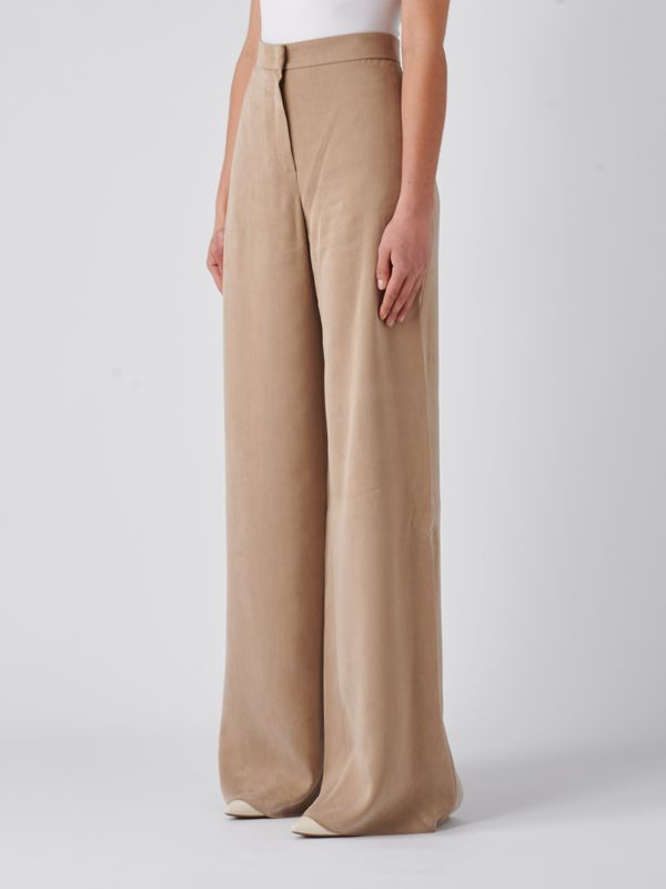 パンツ MAX MARA STUDIO Woman Pants Nude 2516131051600 001 Max Mara Studio Gardena women's pants in lyoncell