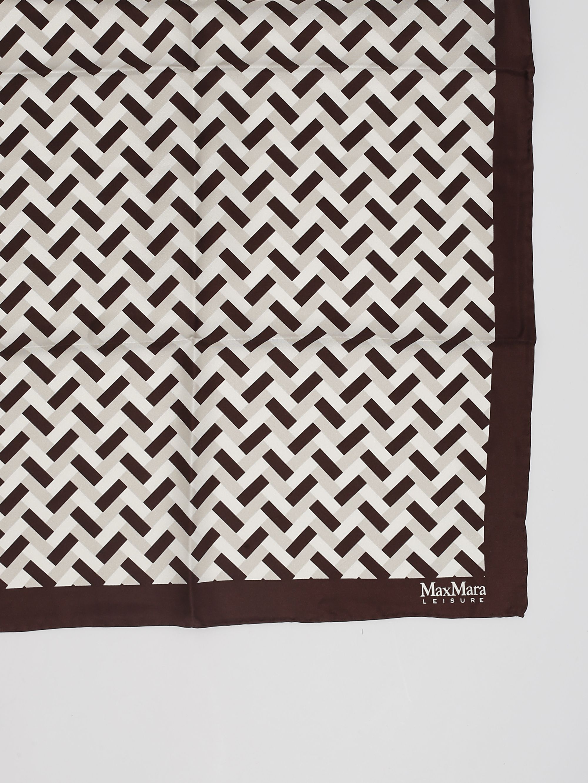 Women's Scarf Max Mara Leisure Silk Yarn 2416541017600 Brown