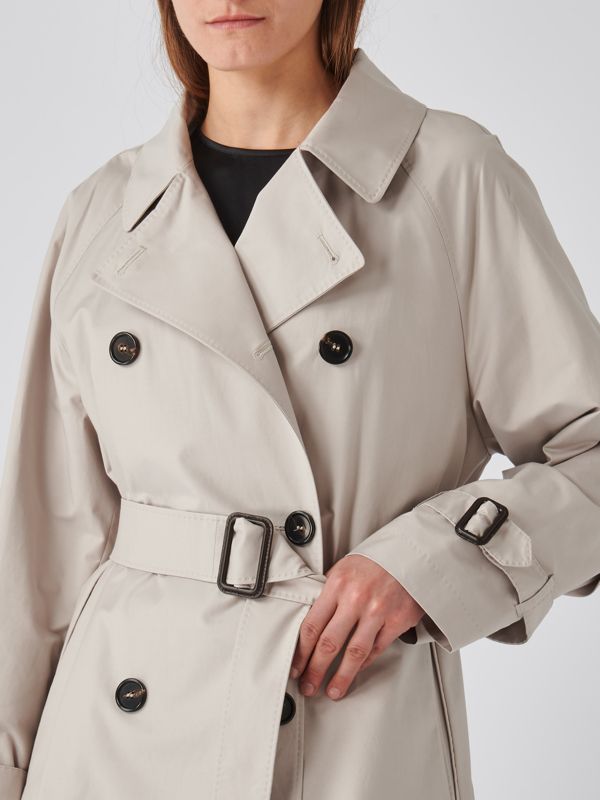 アウターその他 MAX MARA THE CUBE Woman Trench coat Beige 2390210537600 002 The Cube cotton-blend twill trench coat in brown - Max Mara