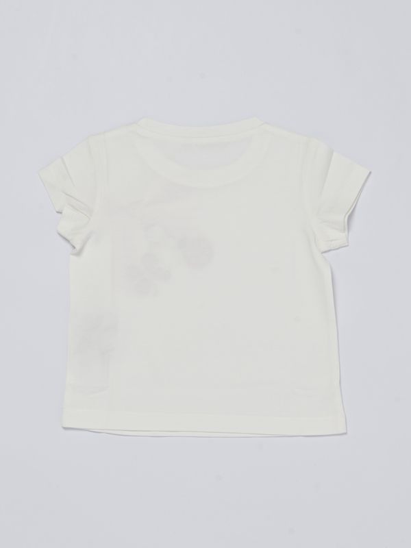 Liu Jo stretch cotton T-shirt with bow for girls ka4047j5003