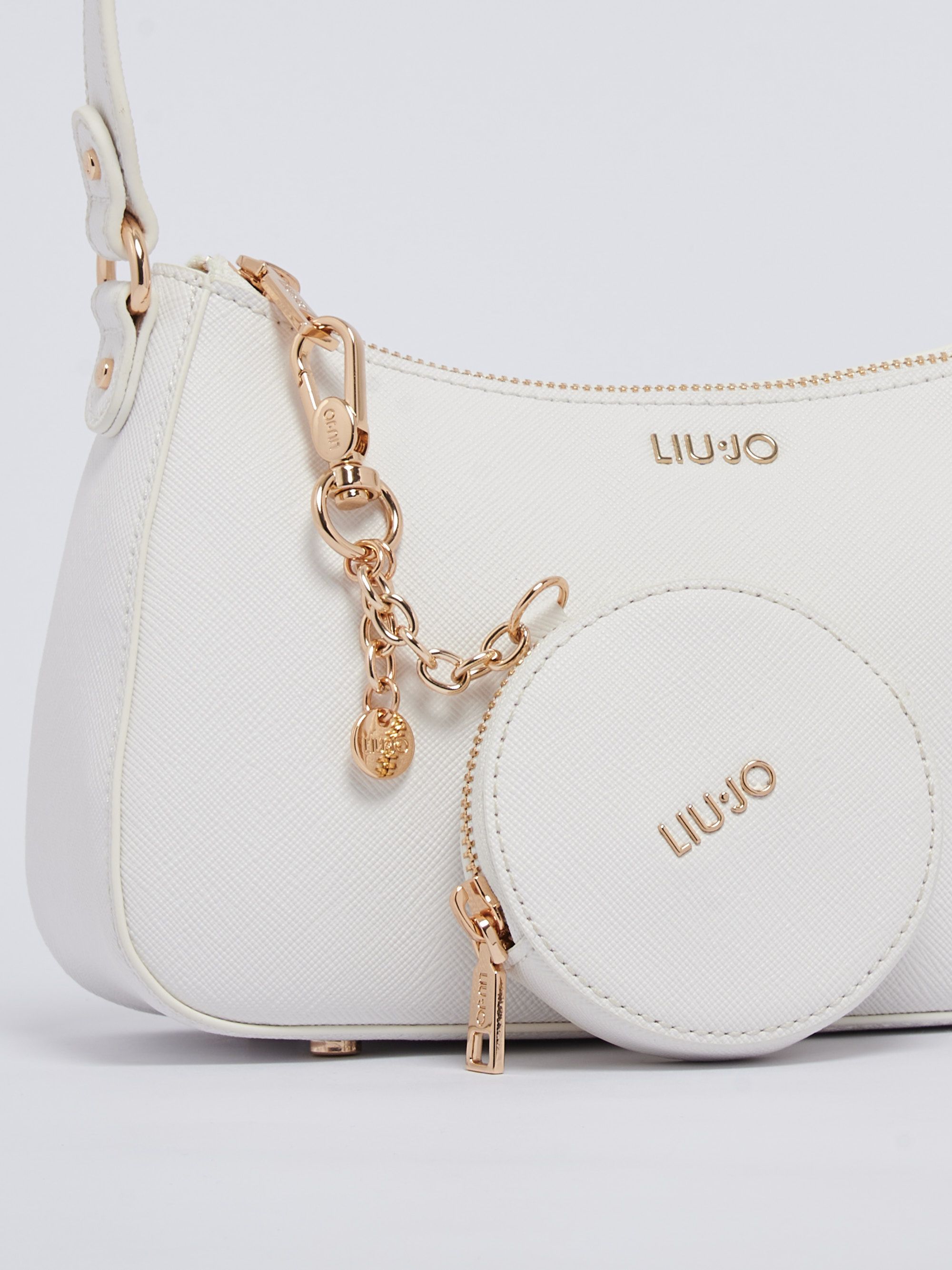 ハンドバッグ LIU JO CHARM LOGO HANDBAG LIU JO logo-charm Tote Bag | Black | FARFETCH JO