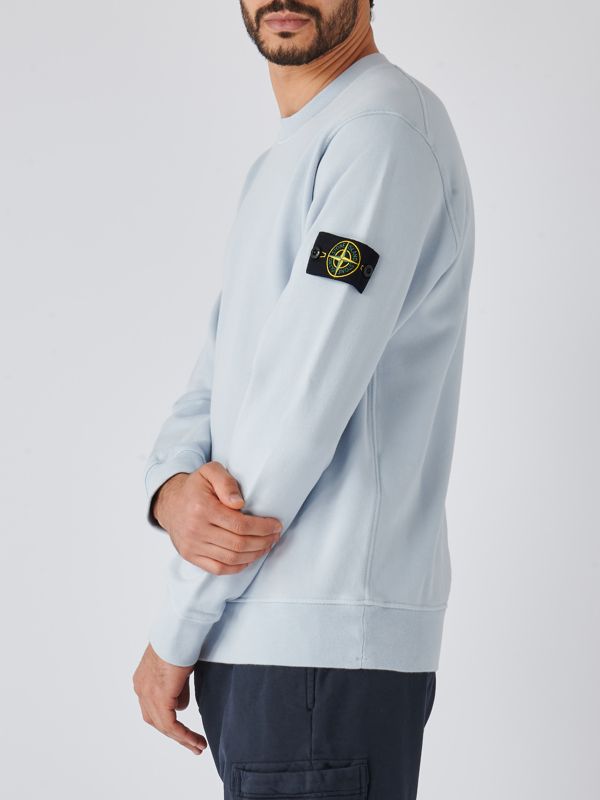 ★送料関税込【STONE 】Cotton Sweatshirt Stone Island boy's cotton crewneck sweatshirt 801661340