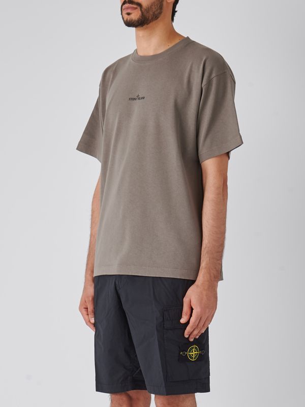 Stone Island men's oversized cotton T-shirt 80152rce6 Gray