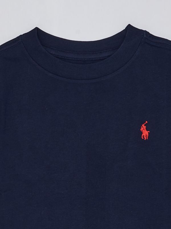 Tシャツ・カットソー Ralph Lauren FW25 (211969458 001MERCEDWASH) bambino-bambino-e-ragazzo-