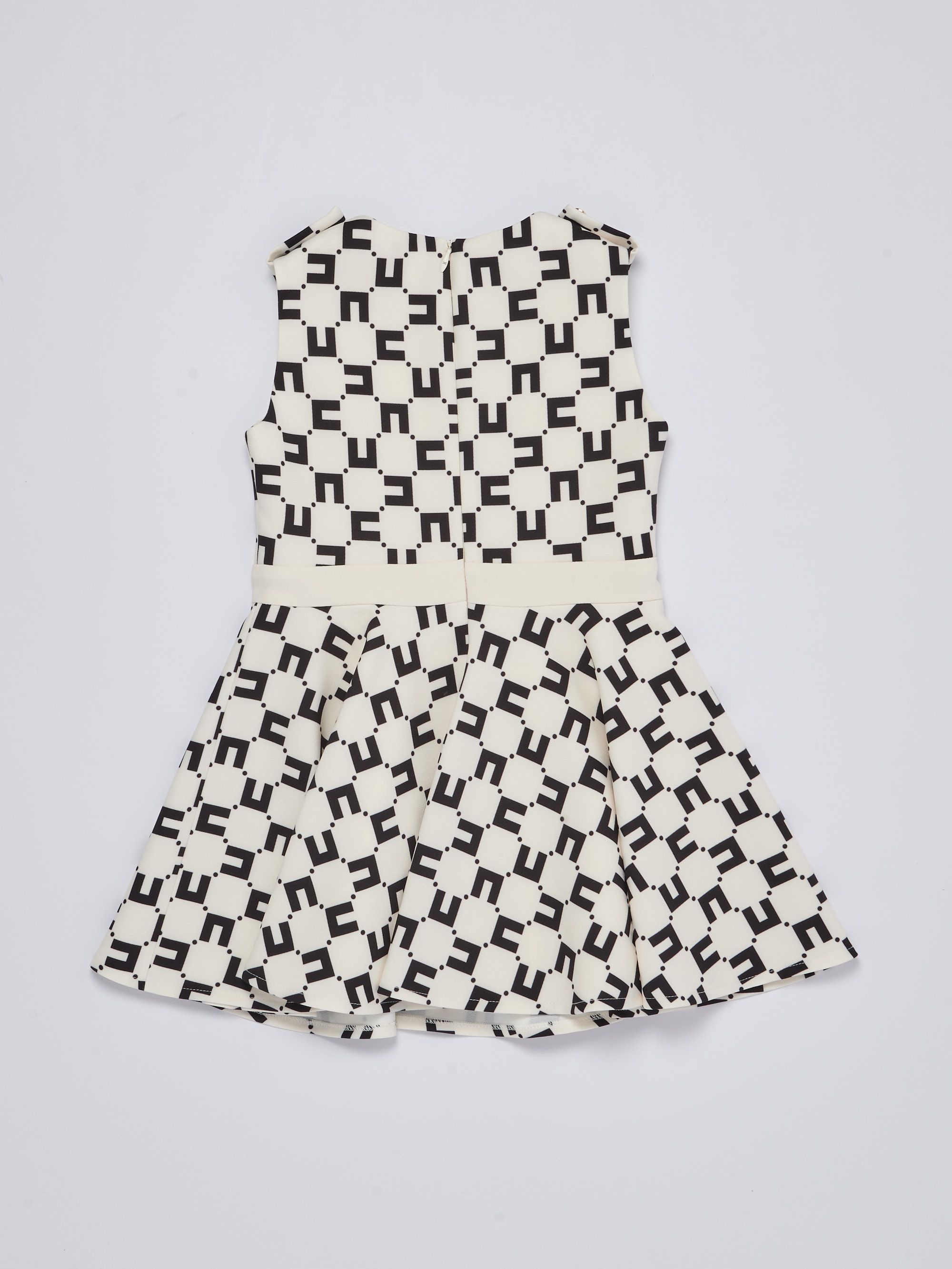 Elisabetta Franchi girl's crepe dress with logo
