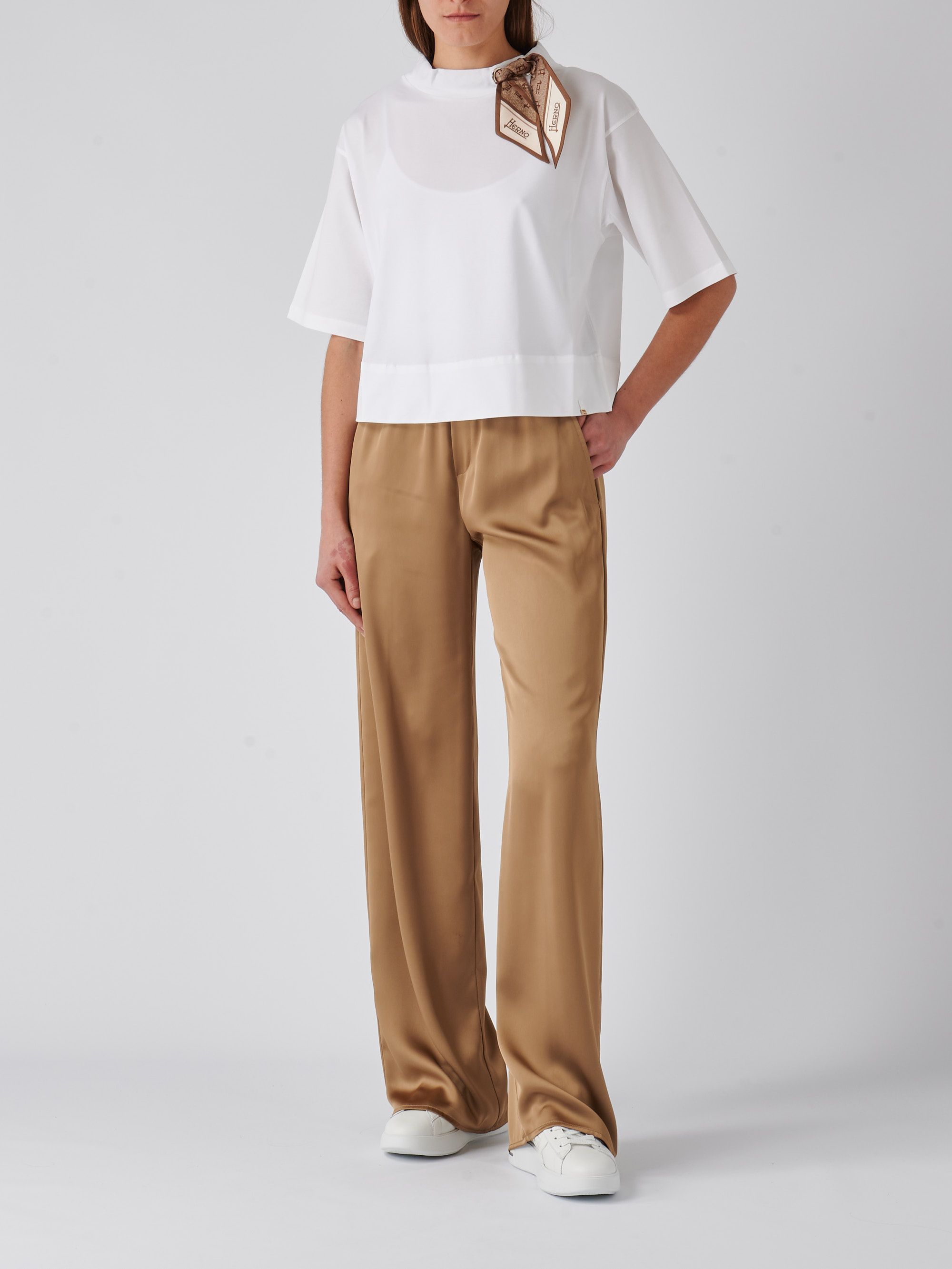 Women's Herno T-shirt in stretch cotton jersey