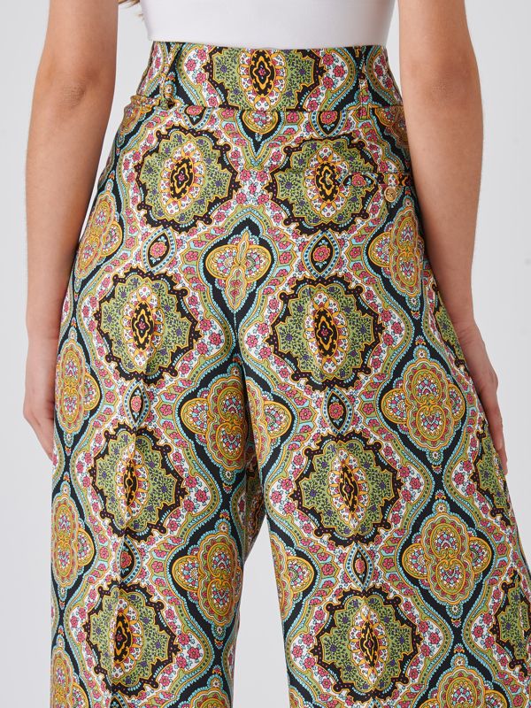 パンツ ETRO Woman Pants Brown WREA001499TCD01 M0689 Relaxed Trouser – WeWoreWhat