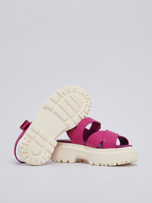 サンダル・ミュール HOGAN SS23 Hogan Sandals Pink (HXW6380EV00 LE9M831) ピンク系 HOGAN(ホーガン) サンダル・ミュール(レディース