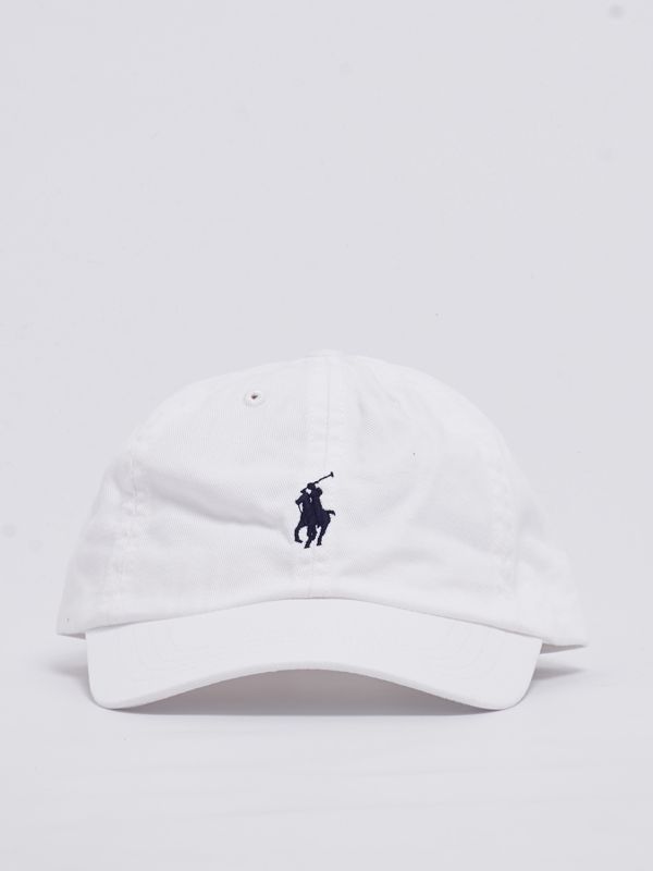 1. Casquette de baseball Polo Ralph Lauren pour garçon avec logo brodé Blanc Polo Ralph Lauren