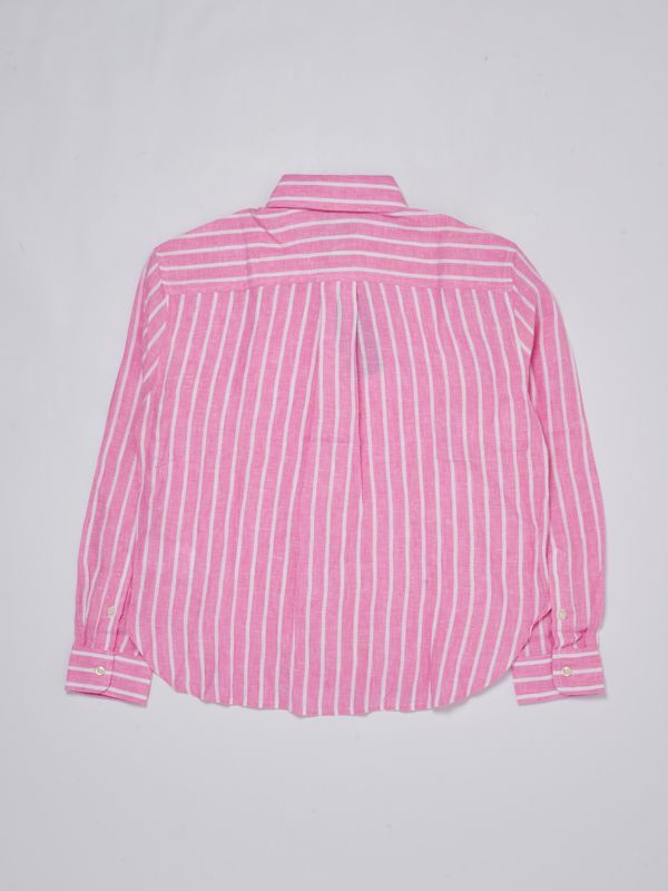 Tシャツ・カットソー Ralph Lauren FW25 Fluo pink linen shirt (710968915 002) Fluo pink linen shirt – G&B