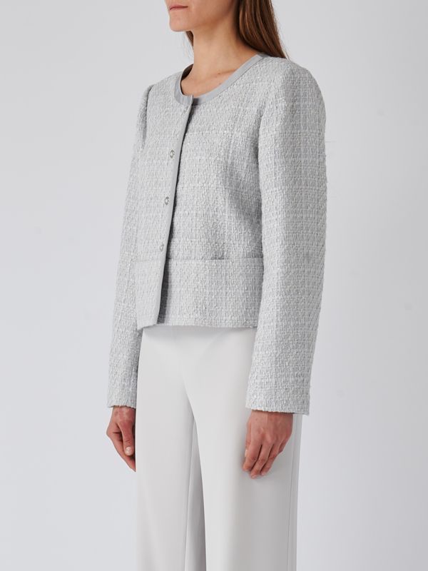 Emporio Armani women's tweed lurex effect jacket e3ng1af9904