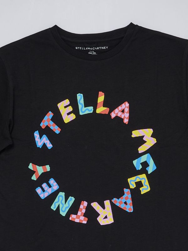 Stella McCartney girl's cotton T-shirt with cartoon logo