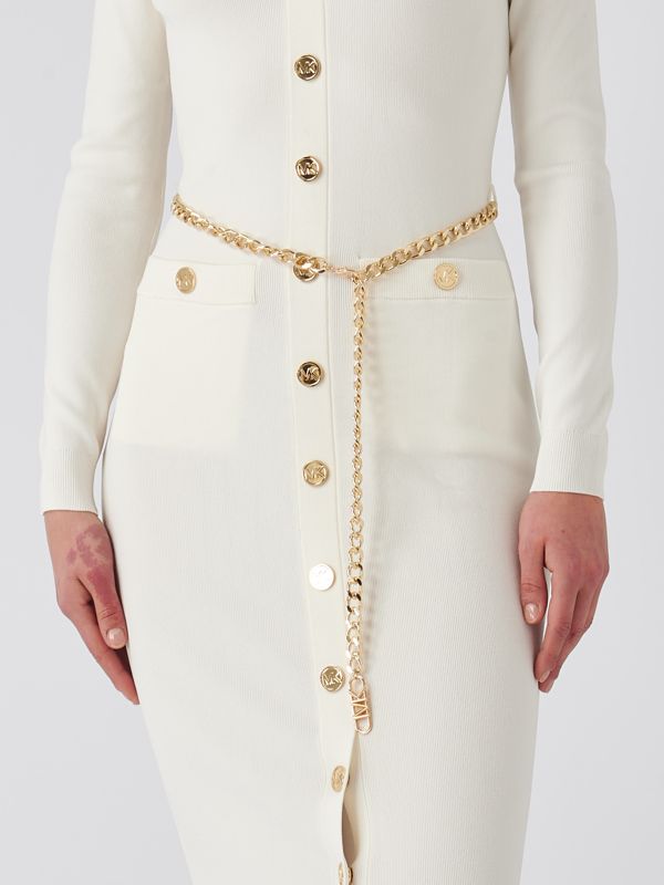 Michael Kors stretch knit dress with belt for women mf381ub33d