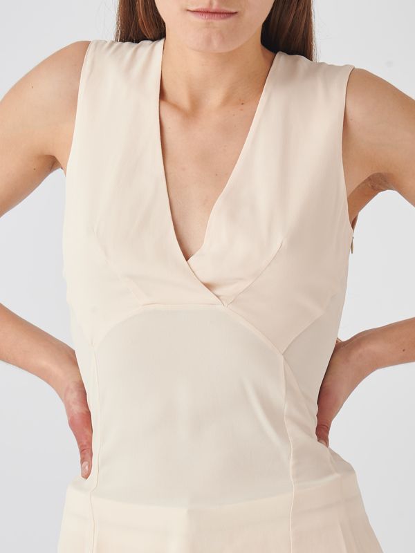 コート Patrizia Pepe WAISTCOAT IN VISCOSE AND LINEN ESSENTIAL 2S1530_A052_B825_1.jpg