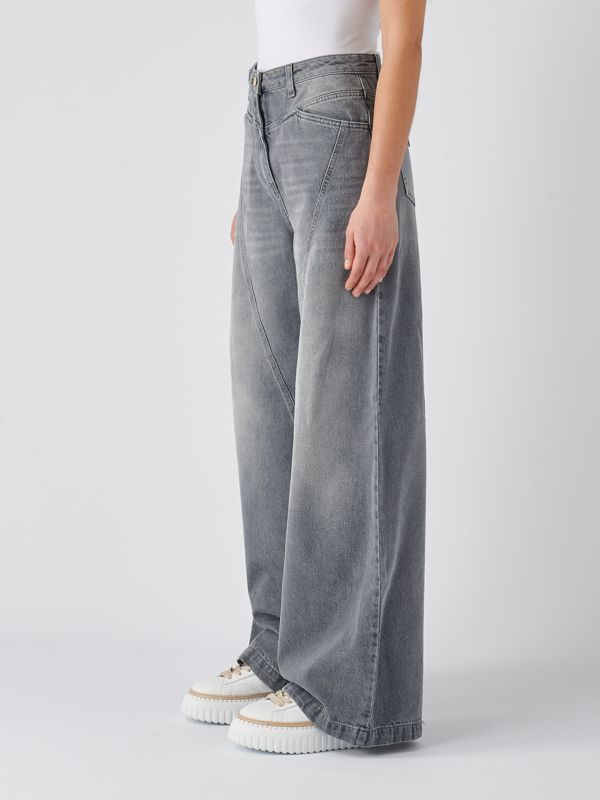 パンツ ELISABETTA FRANCHI COTTON DRILL JEANS Jeans in cotton drill | Elisabetta Franchi