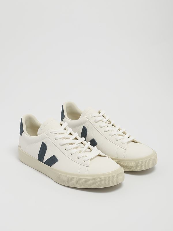 【送料&関税込】Veja White Chromefree Leather Campo Sneakers Veja Campo Chromefree Leather - Extra White California