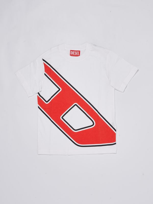 1. Diesel cotton t-shirt for boys White Diesel