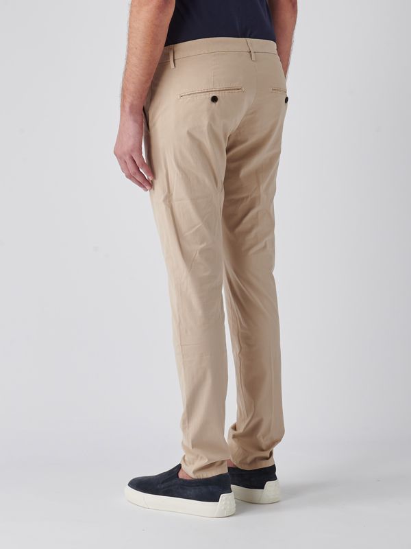 スラックス DONDUP Men Straight Pants HUP235GSE046PTDUDUS24016 BEIGE Dondup Gaubert slim-fit cotton trousers for men