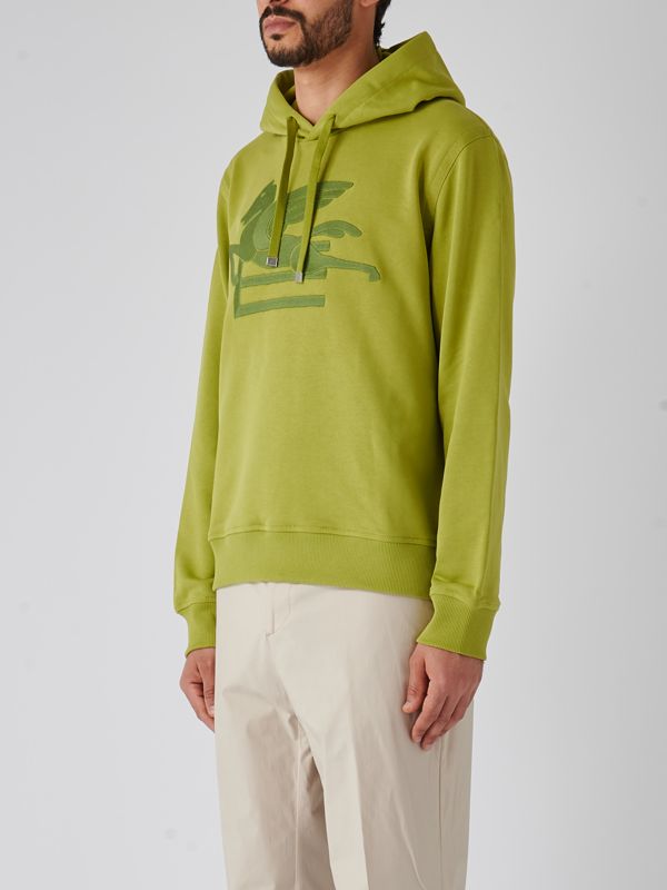 Etro men's cotton sweatshirt mrmb0008aj184 Acid Green