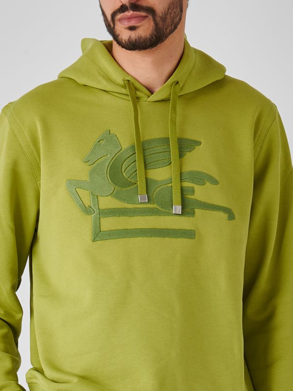 スウェット・トレーナー ETRO COTTON SWEATSHIRT WITH LOGO ETRO logo-embellished crew-neck Sweatshirt | Black | FARFETCH GE