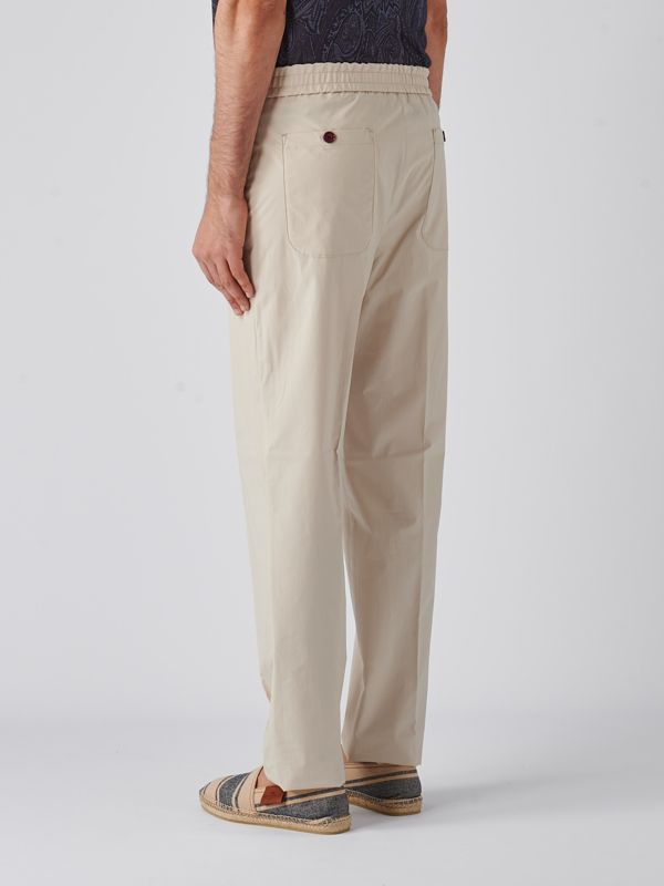 Etro men's stretch cotton jogger pants mred000699tuee8 Ecru