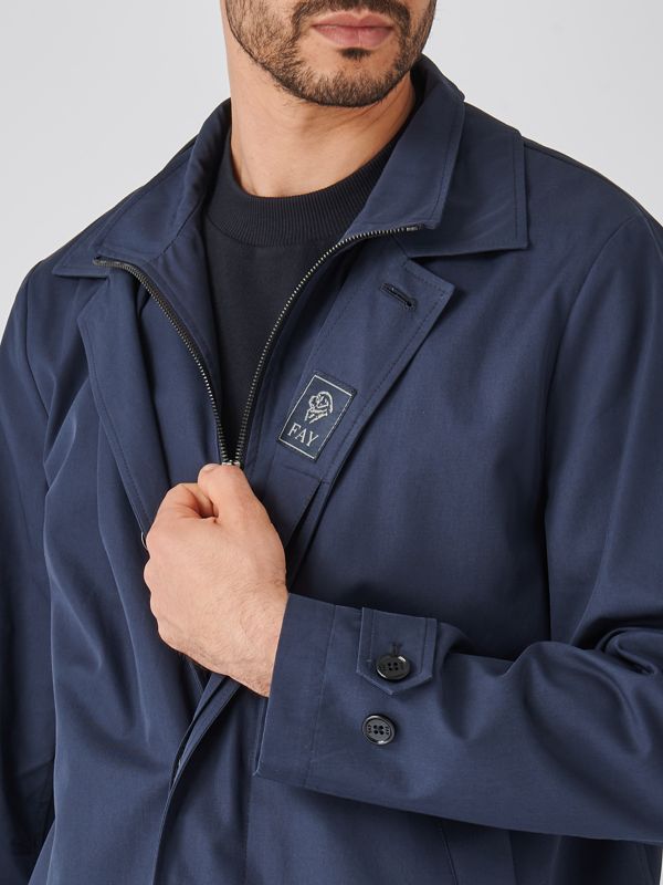 Abbigliamento Giacca Estiva Fay Uomo Giacca In Popeline Imbottita