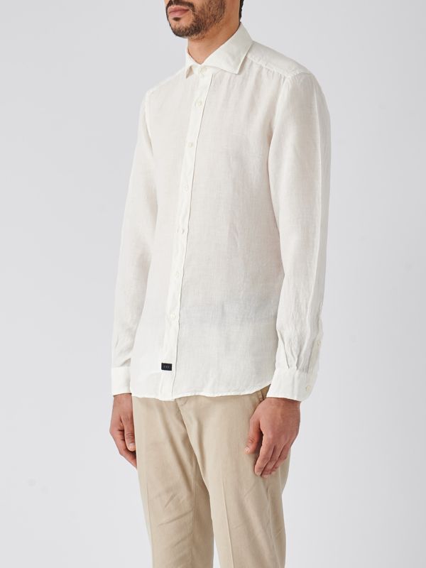 Tシャツ・カットソー Fay FW23 Stretch French collar shirt (NCMA147259SORMB001) Fay French Collar Shirt | italist
