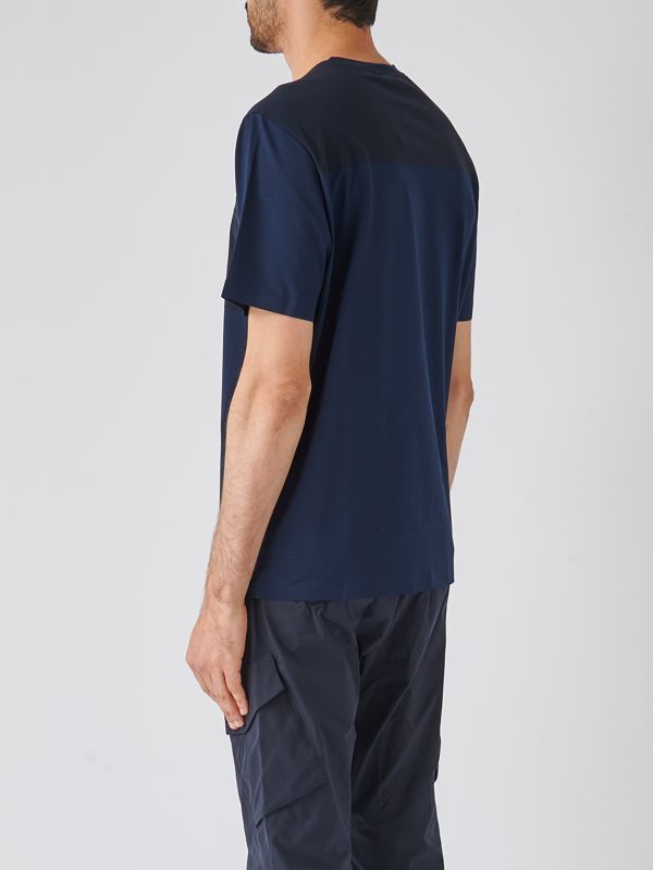 Tシャツ・カットソー HERNO Men T Shirts JG000174U520039200 Blue HERNO ヘルノ 半袖 Tシャツ JG000174U 52003 メンズ クルー
