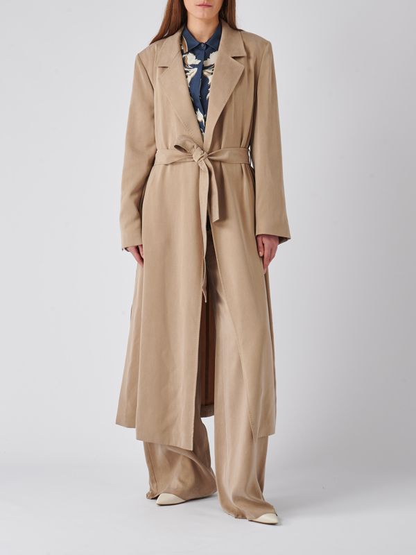 コート MAX MARA STUDIO Woman Coat Beige 2426016061600 011 Max Mara Studio: Understated Luxury & Feminine Silhouettes