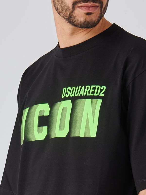 DSQUARED2 Tシャツ ICON BLUR COOL FIT T S79GC0082 S23009 Dsquared2 Icon Blur Cool Fit cotton t-shirt for men