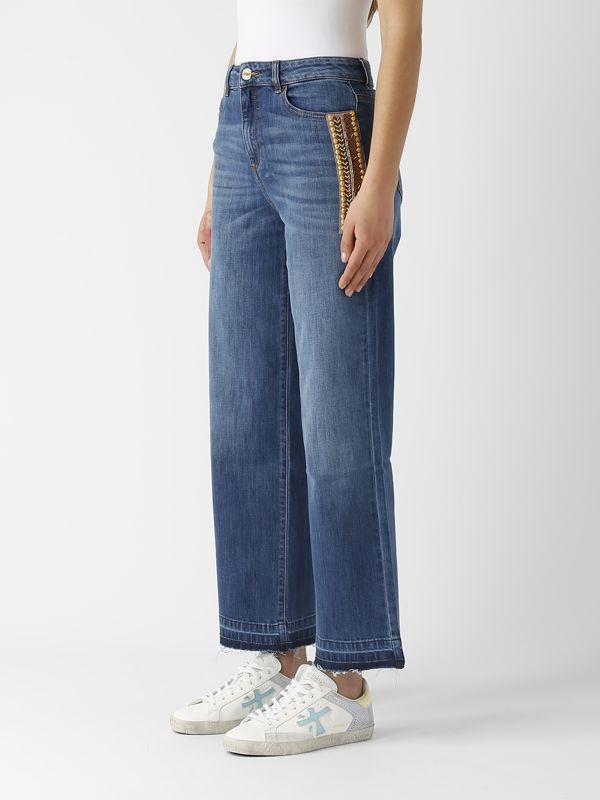 PELUCHE DONNA PLATINO TESCHIO STRASS STIVALI DENIM TAGLIO JEANS