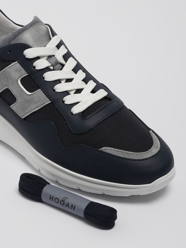 Hogan Interactive³ leather sneakers for men hxm3710eg30qew Navy